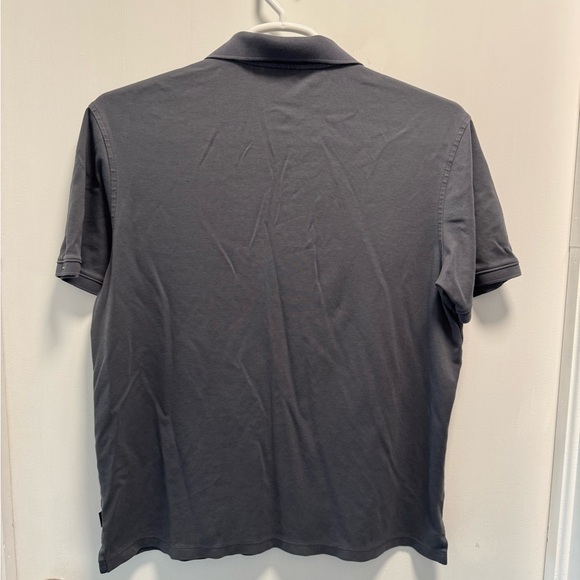 Gently Used Calvin Klein Mens Dark Grey Short Sleeve Polo Collared Shirt Size L - Picture 5 of 5